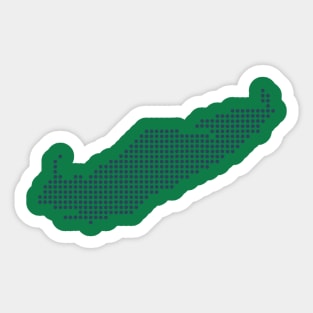 Lake Erie Dots Sticker